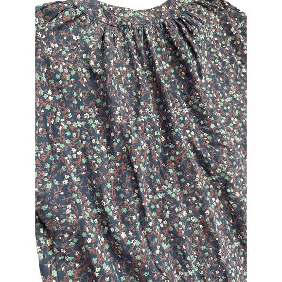 Mirth Palm Springs Caftan in Blue Florals Size Small - Picture 12 of 13